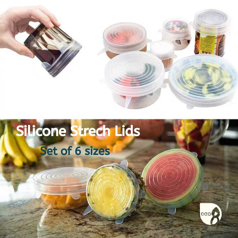 Reusable Silicon Cover Lids Sets