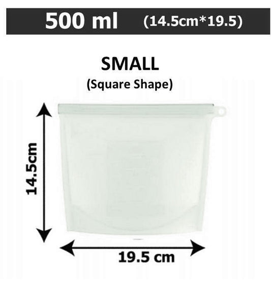 Reusable Silicon Food Storage Bags 500 ml