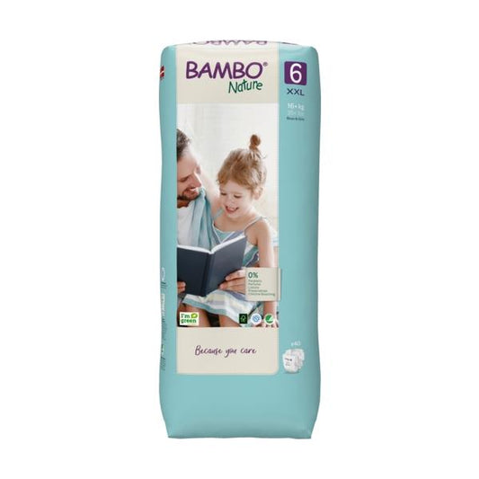 Bambo Nature Organic Diapers - Size 6 (16+ KG) Pack of 40 pcs