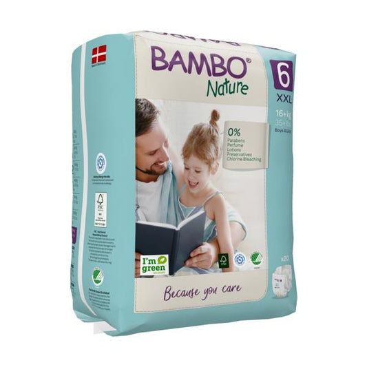 Bambo Nature Organic Diapers - Size 6 (16+ KG) Pack of 20
